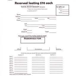 Reserved Seating Sales Are Now Open