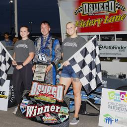 Josh Sokolic Soars to Second Career Novelis Supermodified Win on Autograph Night at Oswego
