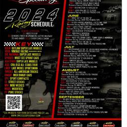 2024 Owosso Speedway Schedule!