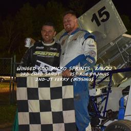 7/9/22 Winged 600 Micro Sprints Results