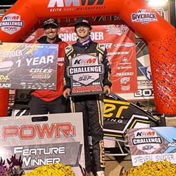 Steven Snyder Jr Speeds to POWRi Non-Wing Outlaw Micro Coles County KKM Challenge Championship Win