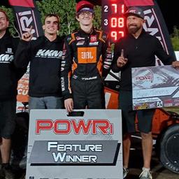 Ryan Timms Takes Victory at Creek County Speedway with POWRi National &amp; West Midgets