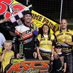 Jack Dover Wins ASCS Warrior Region Bud Shootout At U.S. 36 Raceway