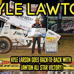 Kyle Larson earns second consecutive All Star victory with win at Lawton Speedway