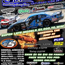 ALIVE FOR 5 SERIES RETURNS JUNE 29TH FOR DAIRYLAND 100
