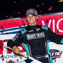 Sorensen thwarts Chisholm&#39;s challenge at Deer Creek Speedway