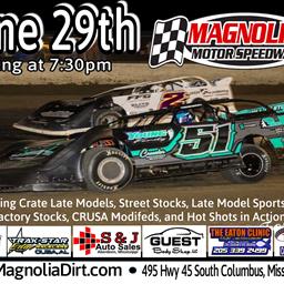 WEEKLY RACING ACTION IS BACK AT THE MAG ON JUNE 29TH