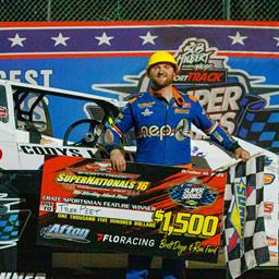 Tyler Peet Climbs from 20th to win “Working Man’s Race” Sportsman Main; 130 Cars Jam Afton Pits