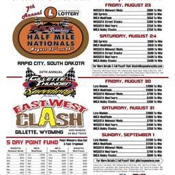 South Dakota Lottery Half Mile Nationals with 5 day Points Payout!!