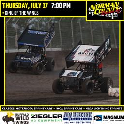 NEXT RACE: Thursday, July 17 - King of the Wings