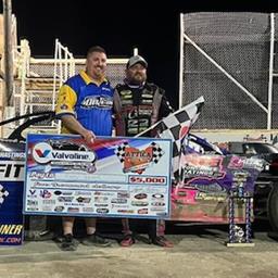 Rusty Schlenk won the feature at Attica (Ohio) Raceway Park on Friday, May 24.