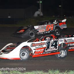 Adams County Speedway (Corning, IA) – Malvern Bank East / West Series – Ray Houck Memorial – July 27th, 2024. (Mike Ruefer Photo)