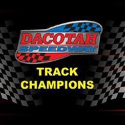 DACOTAH SPEEDWAY CROWNS TRACK CHAMPIONS