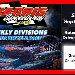 Ford Outlaws and Weekly Divisions along with the Kids Bicycle Race!