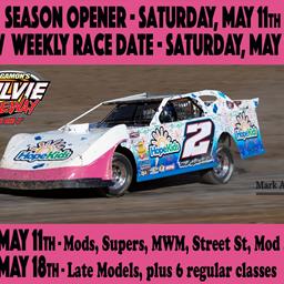 Season Opener - May 11th / ALL Classes Racing May 18th