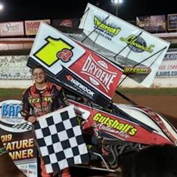 Chase Gutshall Holds Off Russ Mitten for 1st Sportsman Win of 2019
