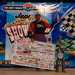 &quot;Mr. Smooth&quot; Billy Moyer Wins the Jani-King Southern Showdown at The Dirt Track @ Lowe&#39;s Motor Speedway