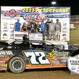 Morton doubles down, winning Late Model headliner and USRA B-Mod feature at Lucas Oil Speedway&#39;s Thursday Night