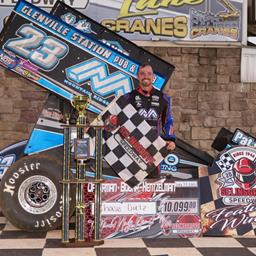 Dietz With Late Race Pass To Win Opperman/Bogar/Heintzelman Memorial, Ehrenzeller Dominates Wingless Super Sportsman Feature
