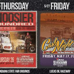 Hoosier Hundred and Carb Night Classic Entry Lists Revealed