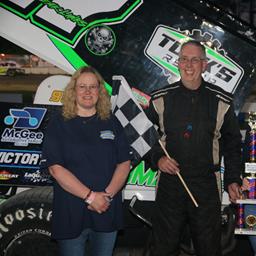DJ Robinson punches ticket to the end of year Growler in the Sabil &amp; Sons DIRTcar Sportsman Mods Wayne Stearns gets his first win in the Dad’s 4 By To