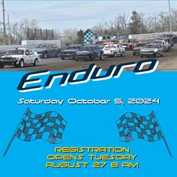 Enduro Registration Opens tuesday 8/27