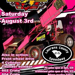 TriboDyn Lubricants Carolina Sprint Tour Set for Lone Trip to Laurens County Speedway This Saturday