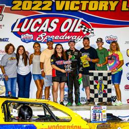 Lucas Oil Speedway Champions Spotlight: Young McCowan celebrates in memory of Grandpa with Late Model plans next