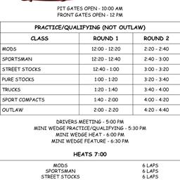 Owosso Nationals Schedule