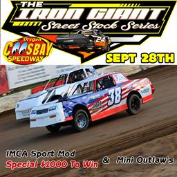 Iron Giant Street Stocks Headline Saturday Night Sept 28