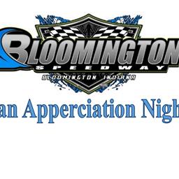 Bloomington Fan Apprecition 8/20 - FIREWORKS AND FREE GENERAL ADMISSION