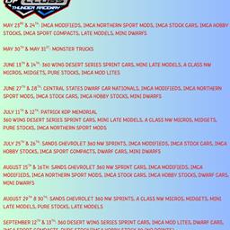 CENTRAL ARIZONA RACEWAY OFF FOR THE SUMMER