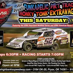 Funkadelic Dirt Track &amp; Honky Tonk Extravaganza Modified show this Saturday
