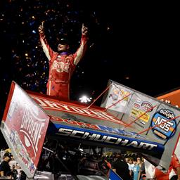 Schuchart Captures Final BillionAuto.com Huset’s High Bank Nationals Presented by MENARDS Preliminary Night to Take Event Points Lead