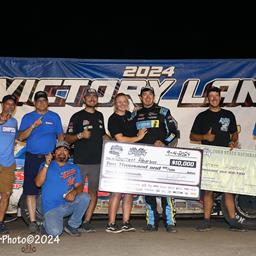 Davenport Speedway (Davenport, IA) – Lucas Oil Midwest Late Model Racing Association – Corn State Nationals – September 13th-14th, 2024. (Mike Ruefer Photo)