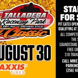 Talladega Short Track | Fall Classic- August 30th!