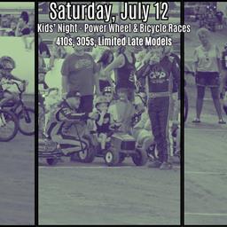 Port Royal Speedway to Host Annual Kids Night This Saturday, July 12 — Featuring Racing, Power Wheel &amp; Bicycle Races, and Thousands in Prizes!