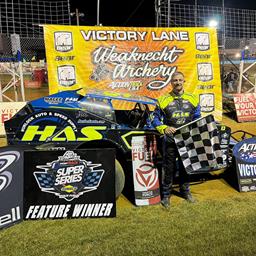 At the Line: Sheppard Beats Gular to STSS Modified Action Track USA Checkered Flag