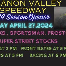 2024 Lebanon Valley Speedway 72nd Season Openber
