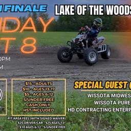 Next Event: Sunday, September 8 at 4pm Season Finale with Quad Racing!