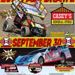 Casey&#39;s Midwest Fall Brawl at I-80 Speedway Next For Lucas Oil ASCS National and Nebraska 360 Series