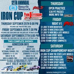 Iron Cup Friday and Saturday at Park Jefferson!!