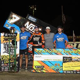 SUNSHINE IN CALIFORNIA: Tyler Courtney Gets Fifth High Limit Win, Beats Brad Sweet at Hanford&#39;s Kings Speedway