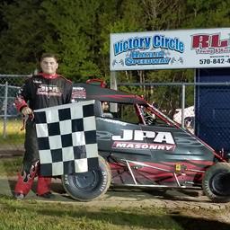 Amantea Guides Backup Car to First Career Micro Sprint Feature Victory