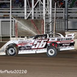 C.J. Speedway (Columbus Junction, IA) – Lucas Oil Midwest LateModel Racing Association – August 11th, 2022. (Mike Ruefer photo