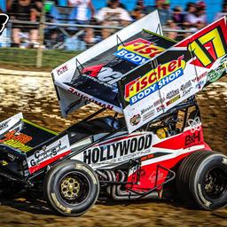 Baughman Shows Speed Before Feature Crashes at Winter Nationals