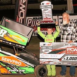 Brexton Busch Collects $3K-Payday in POWRi Jr Sprint League 2024 Championship.