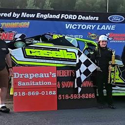Durgan Picks Up First Career Win on Topless Night at Airborne Park on Heberts Lawn Care &amp; Drapeau Sanitation Night