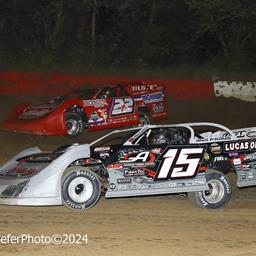 Highland Speedway (Highland, IL) – World of Outlaws – Beat the Heat 40 – August 14th, 2024. (Mike Ruefer Photo)