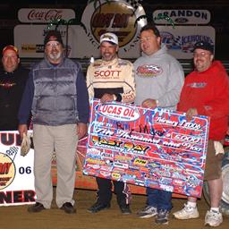 Late Race Pass Pays Off for Moyer in Lucas Oil Late Model Dirt Series at East Bay Raceway Park